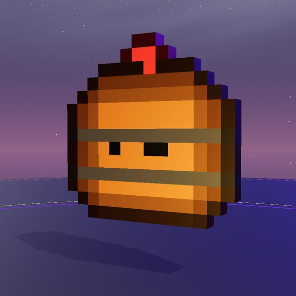 Barrel of Chicky 3D render