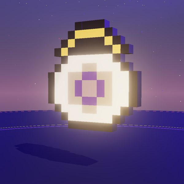 Eye-Stone Charm 3D render