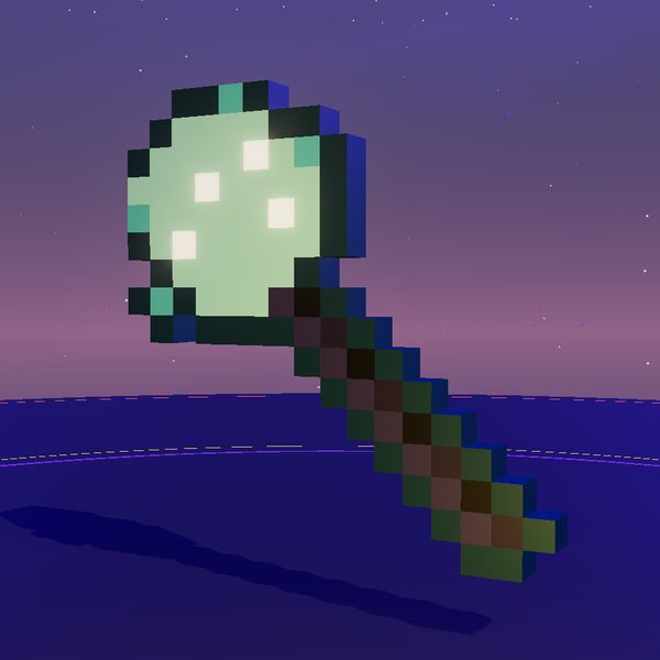 Hailstone Mace 3D render