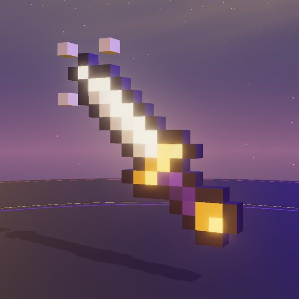 Pristine Dagger 3D render