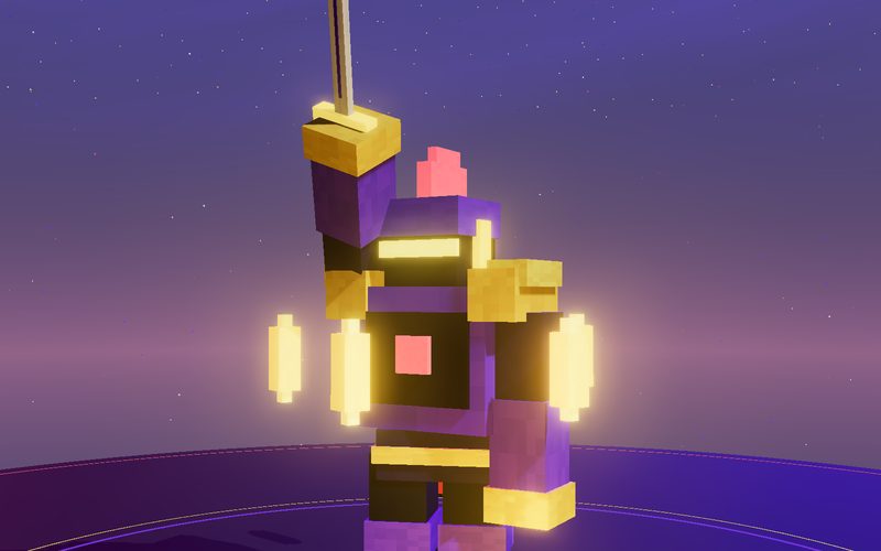 Varrow, the Outnumberer rendered in the old ring under the storm